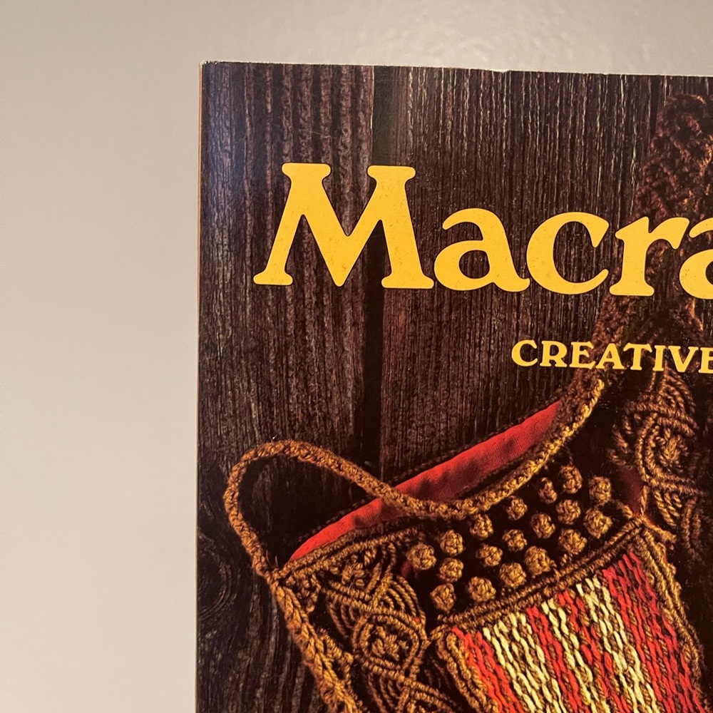 Vintage A Sunset Book Macrame Creative Knot Tying Thick Magazine - Picture 2 of 9